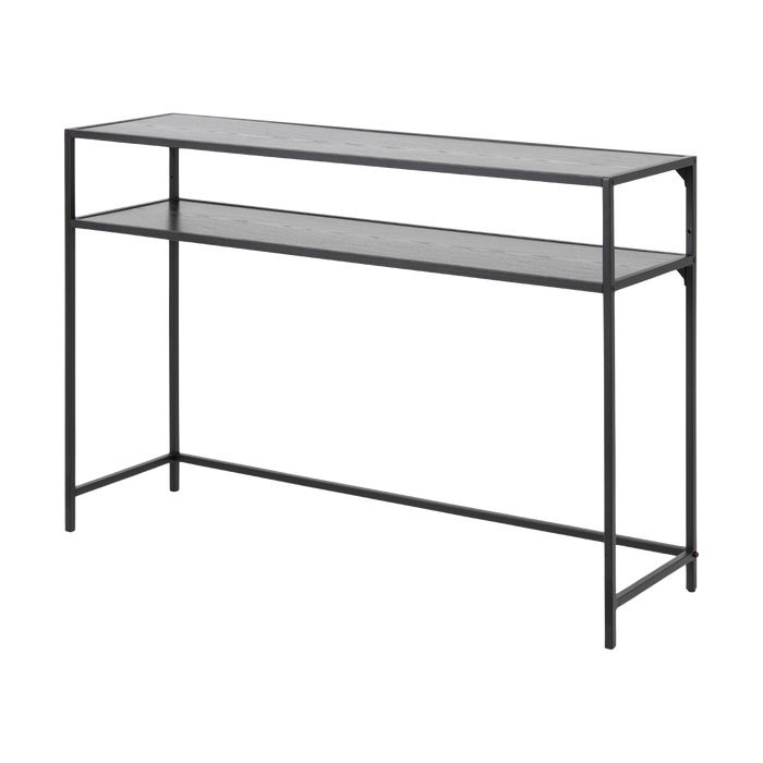 Lisomme Vic houten sidetable zwart - 120 x 35 cm