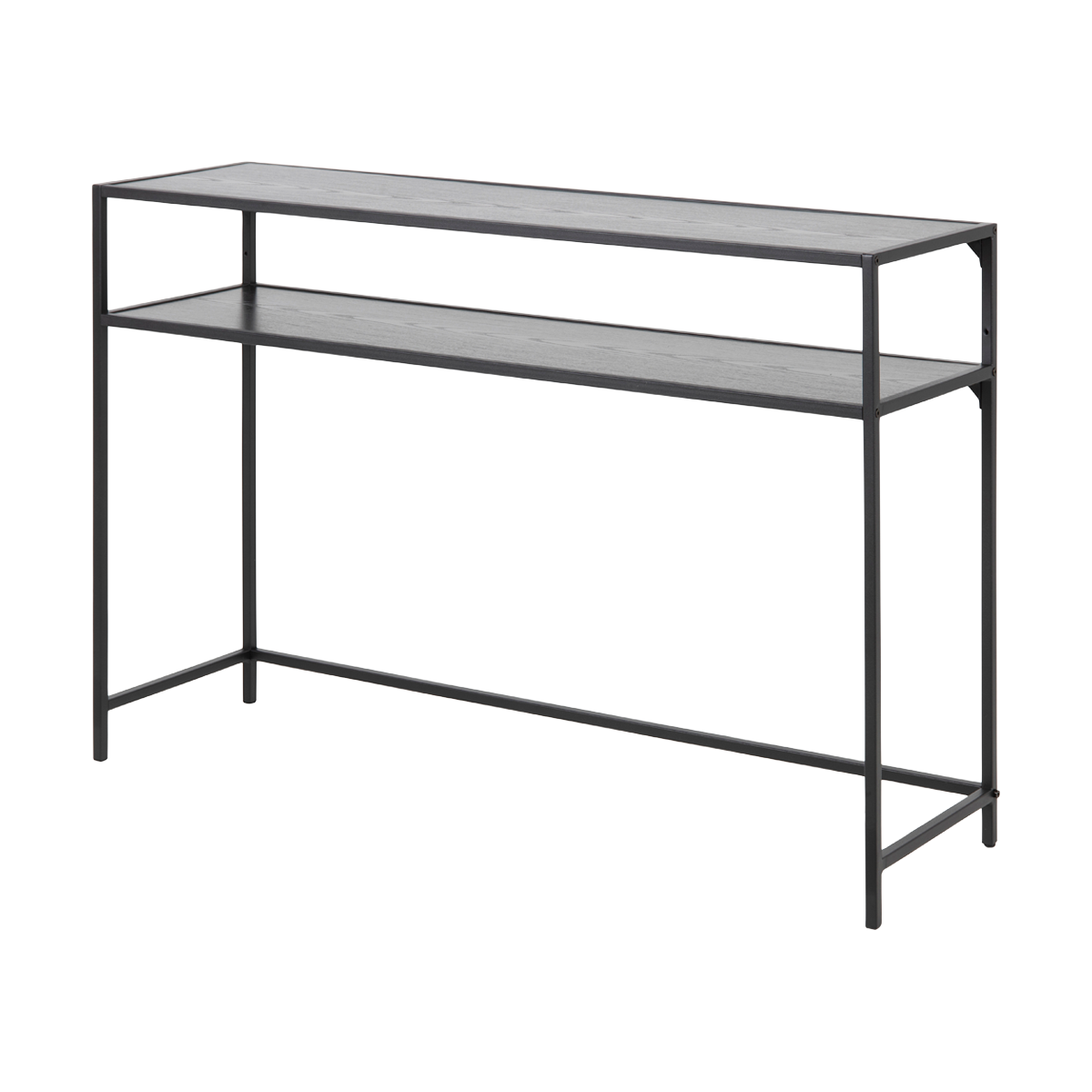 Lisomme Vic houten sidetable zwart - 120 x 35 cm