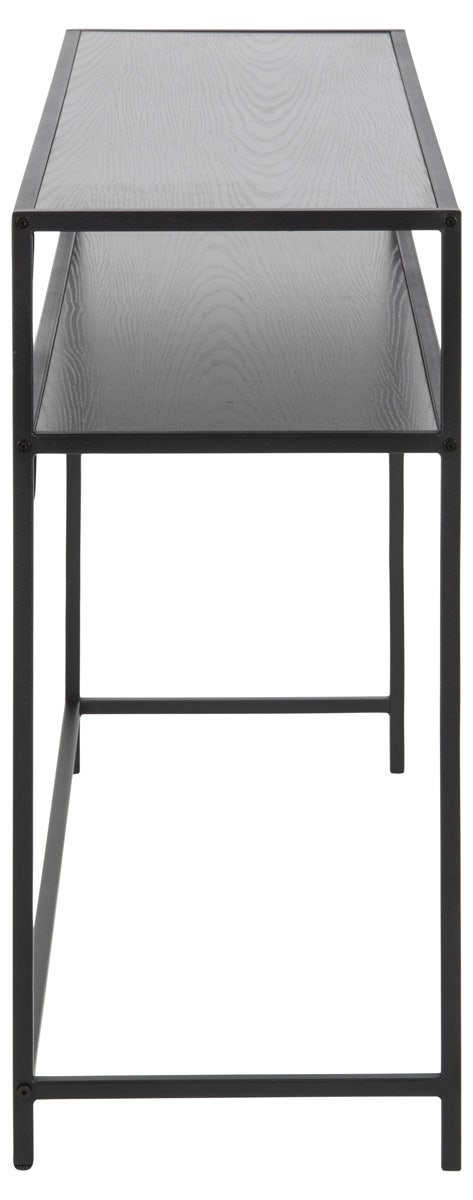 Lisomme Vic houten sidetable zwart - 120 x 35 cm