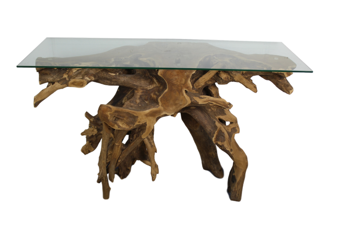HSM - Sidetable Root - 120x40 cm - Teak Wortelhout