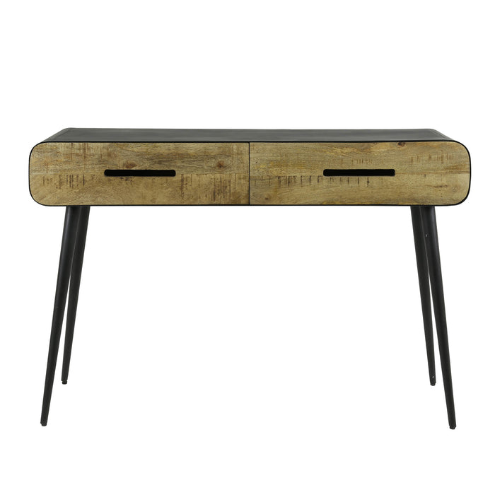 Duverger® Retro Mango - Sidetable - mango - naturel - 2 lades - metaal