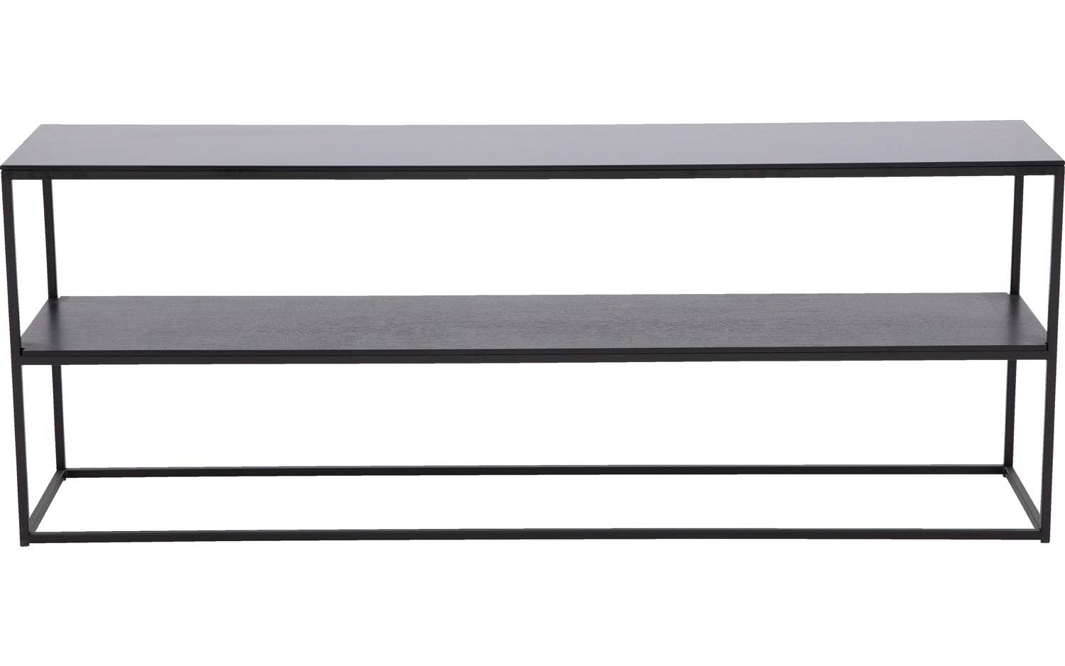 Goossens Sidetable Arvid in Glas zwart