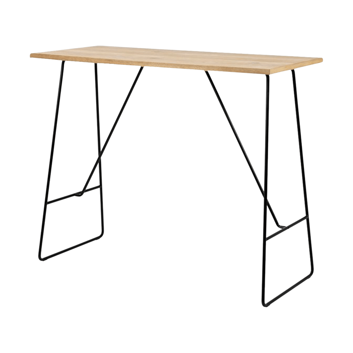 Lisomme Shae houten bartafel naturel - 127 x 58 cm