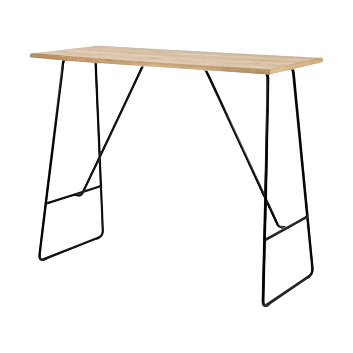 Lisomme Shae houten bartafel naturel - 127 x 58 cm