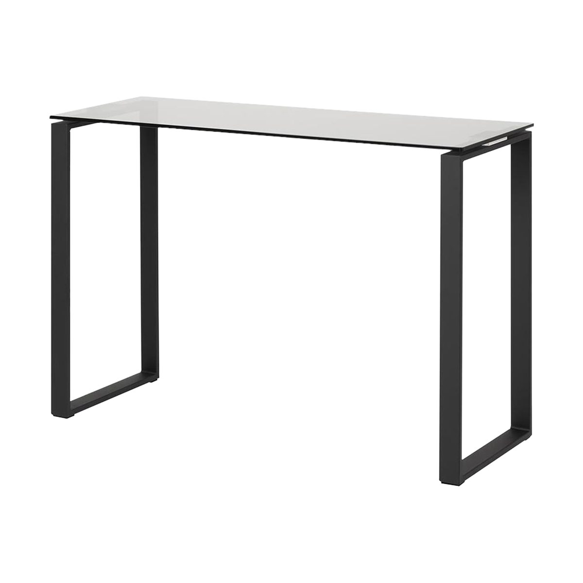 Lisomme Rolf glazen sidetable - met zwart onderstel - 110 x 76 cm