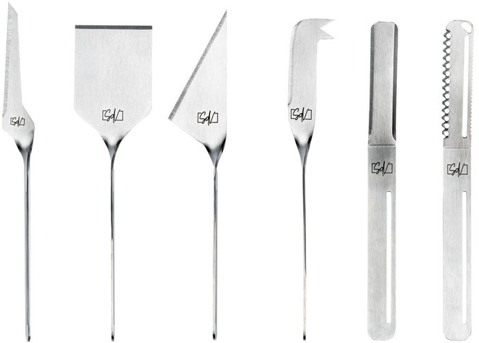 Style de Vie kaasmessenset 6-delig, rvs