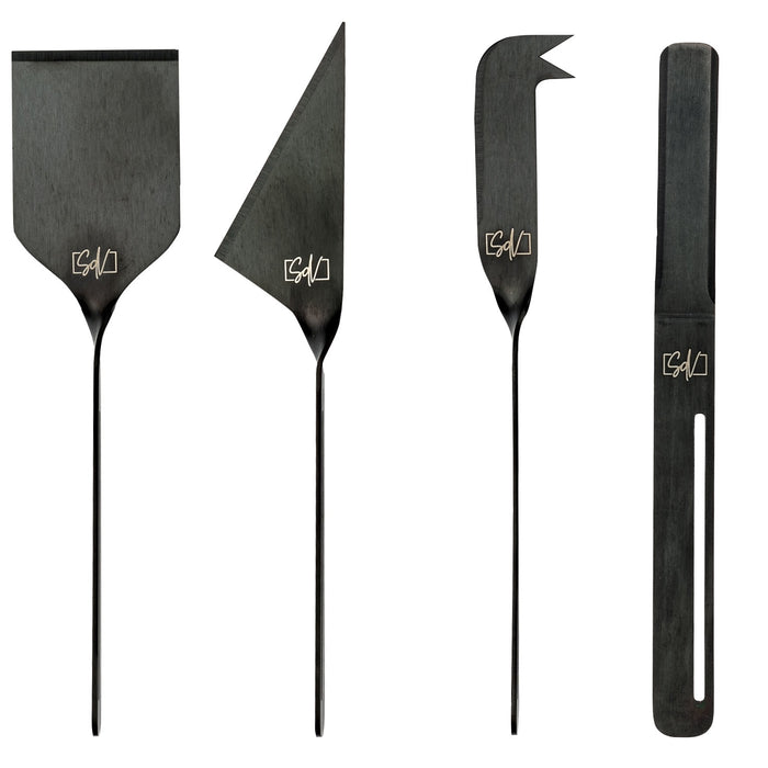 Style de Vie kaasmessenset 6-delig, zwart