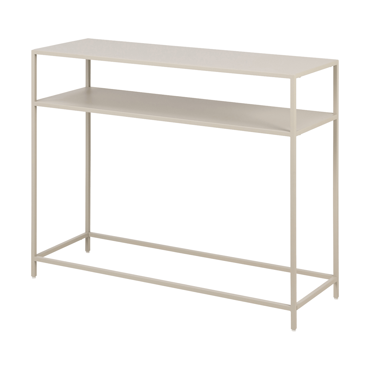 Lisomme Roy metalen sidetable beige - 100 x 35 cm