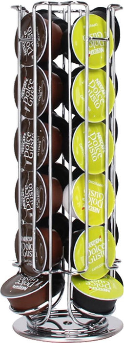 Zindoo capsulehouder - 24 cups - Zilver