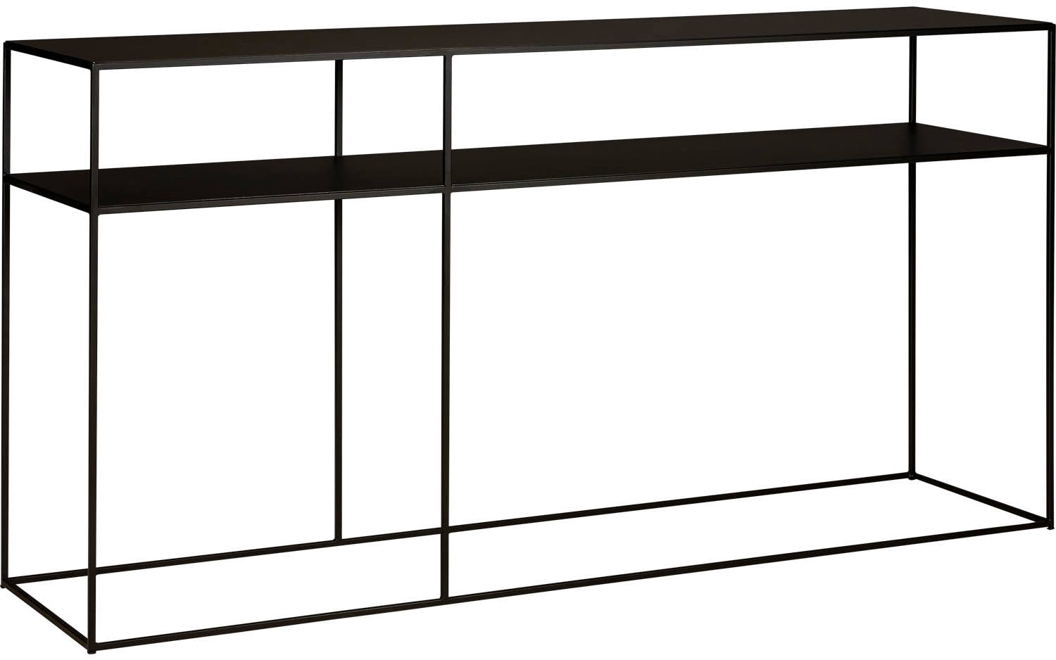 Goossens Sidetable Saar in Poedercoating zwart