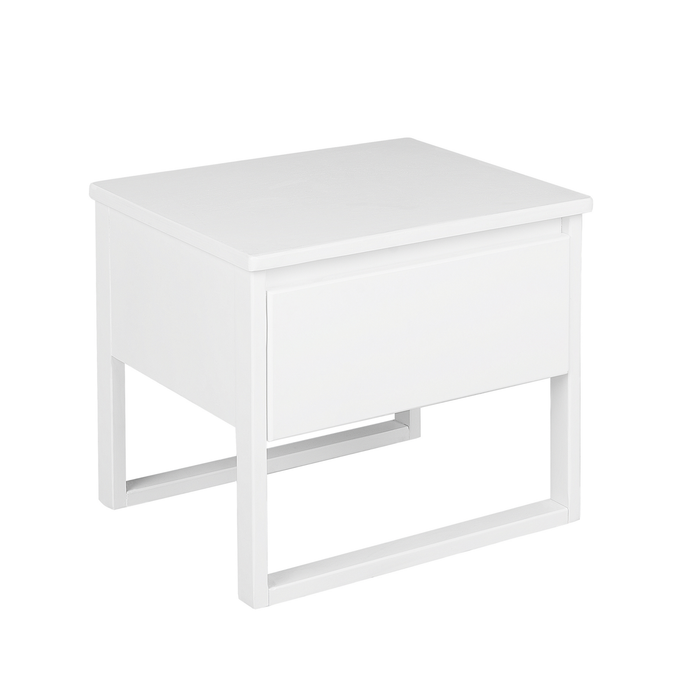 Beliani - GIULIA - Bijzettafel - Wit - Dennenhout