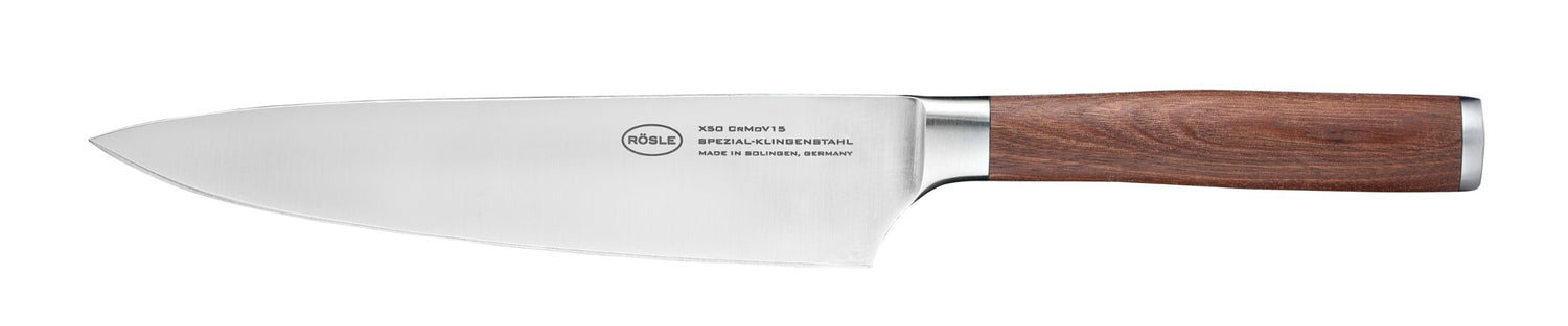 Koksmes, 20 cm, Walnoothout - Rösle | Masterclass