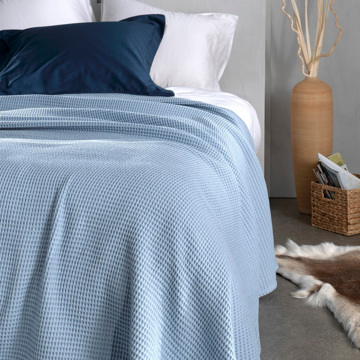 Heckett Lane Wafel Plaid - ice blue