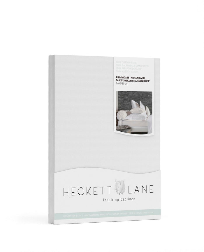 Heckett & Lane Elementi Kussensloop Katoen Satijn - white 40x80cm