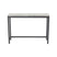 Hioshop Rise sidetable 30x110 cm beton decor, zwart.