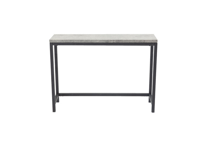 Hioshop Rise sidetable 30x110 cm beton decor, zwart.