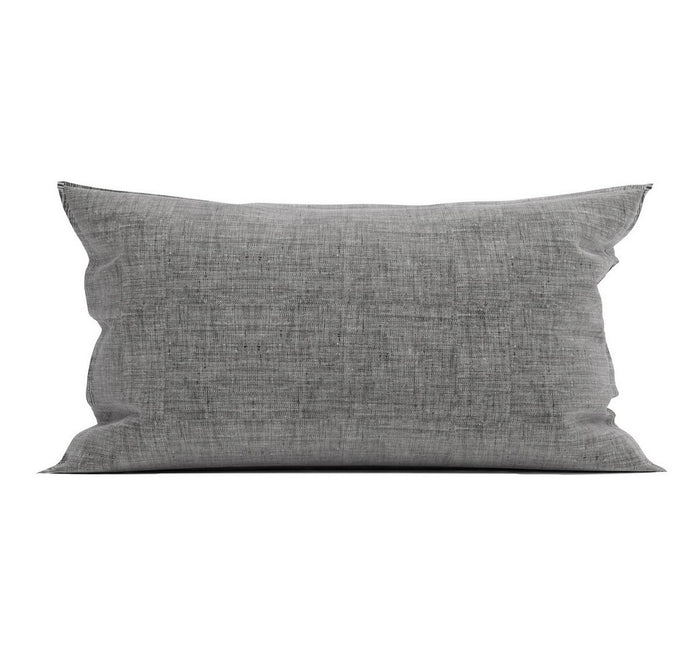 Zo Home Lino Kussensloop Linnen Look dark grey