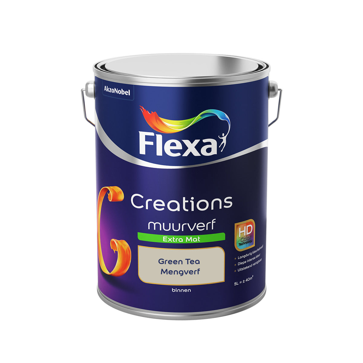 Flexa Creations - Muurverf Extra Mat - Green Tea - 5 liter