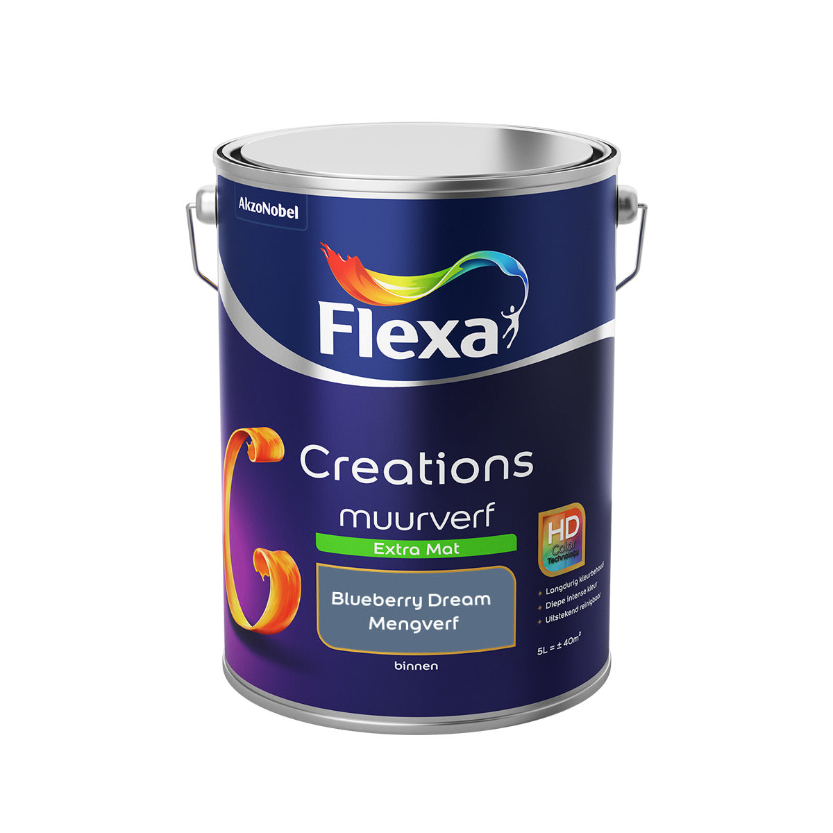 Flexa Creations - Muurverf Extra Mat - Blueberry Dream - 5 liter