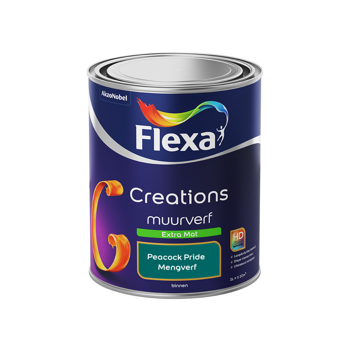 Flexa Creations - Muurverf Extra Mat - Peacock Pride - 1 liter
