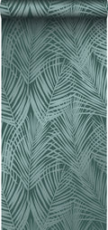 Origin Wallcoverings behang palmbladeren smaragd groen - 0,53 x 10,05
