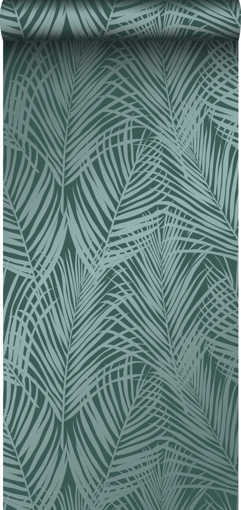 Origin Wallcoverings behang palmbladeren smaragd groen - 0,53 x 10,05
