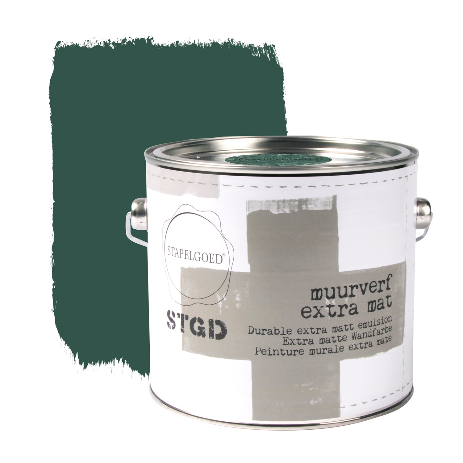 Stapelgoed | Muurverf Mat - Groen - Forest Green - 2,5L