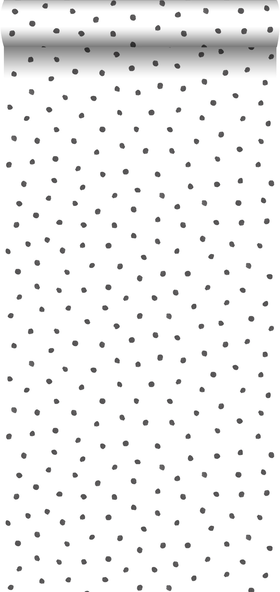 ESTAhome behang stippen zwart en wit - 53 cm x 10,05 m - 138934