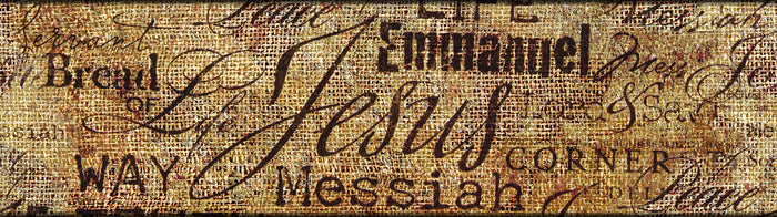 Sanders & Sanders zelfklevende behangrand tekst beige - 14 x 500 cm -