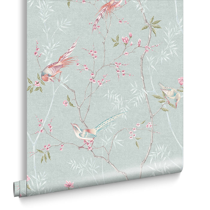 Graham & Brown Vliesbehang - Tori Duck Egg - 10mx52cm