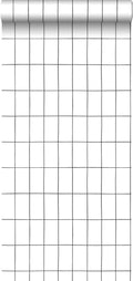 ESTAhome behang kleine tegeltjes zwart wit - 0,53 x 10,05 m - 139030