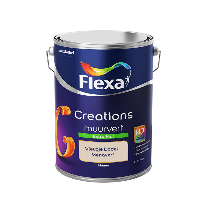 Flexa Creations - Muurverf Extra Mat - Vleugje Dadel  - 5 liter