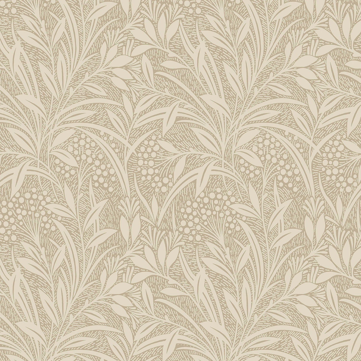 Laura Ashley Barley Behang - Planten - 10mx52cm - Beige