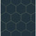 ESTAhome behang hexagon donkerblauw en goud - 0,53 x 10,05 m - 139237