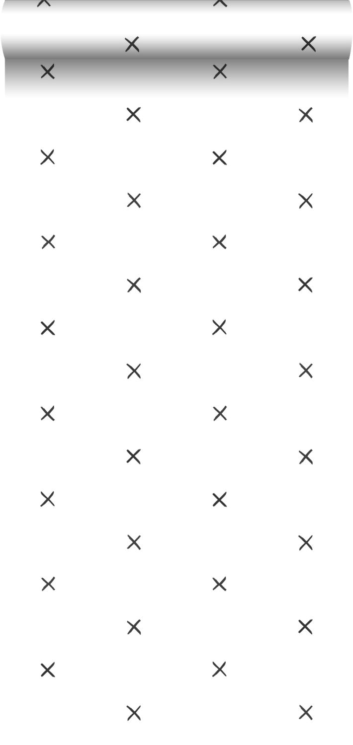 ESTAhome behang grafisch motief zwart wit - 0,53 x 10,05 m - 139068