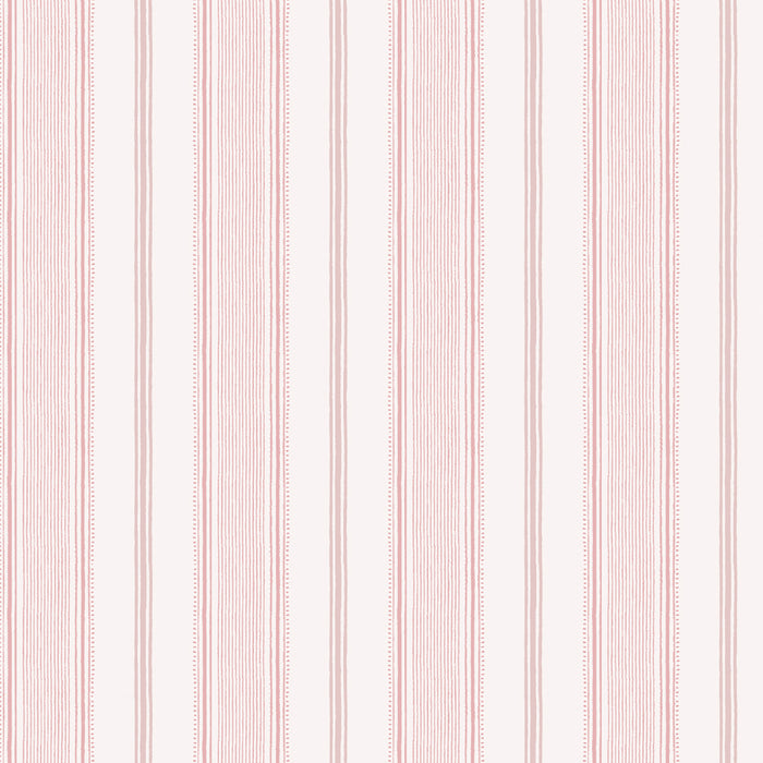 Laura Ashley Heacham Stripe Behang - Streep - 10mx52cm - Roze
