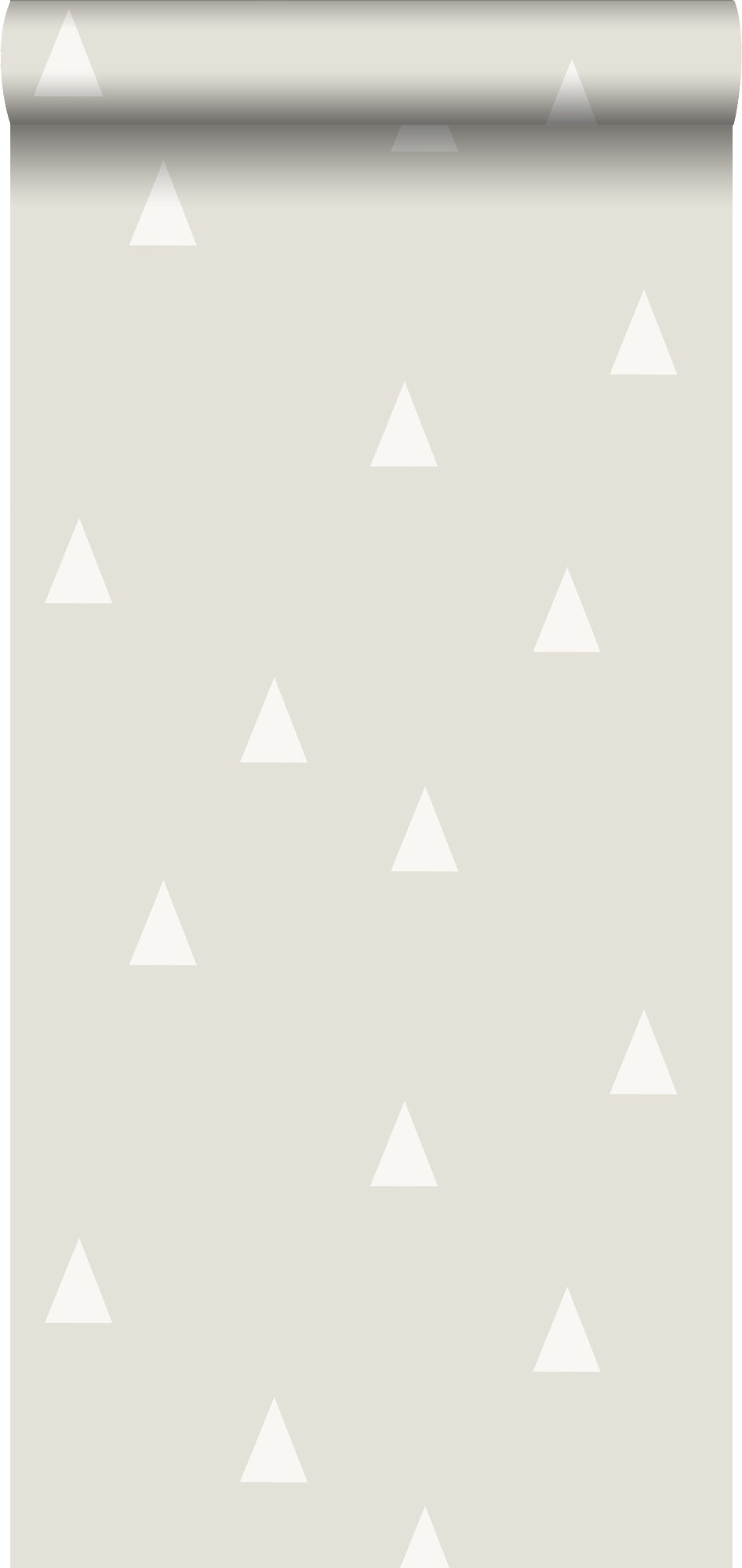 ESTAhome behang grafische driehoekjes lichtgrijs - 53 cm x 10,05 m - 1