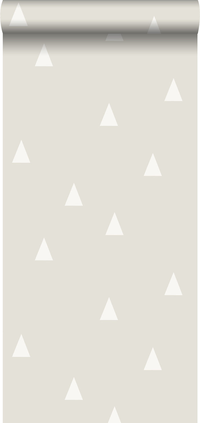 ESTAhome behang grafische driehoekjes lichtgrijs - 53 cm x 10,05 m - 1