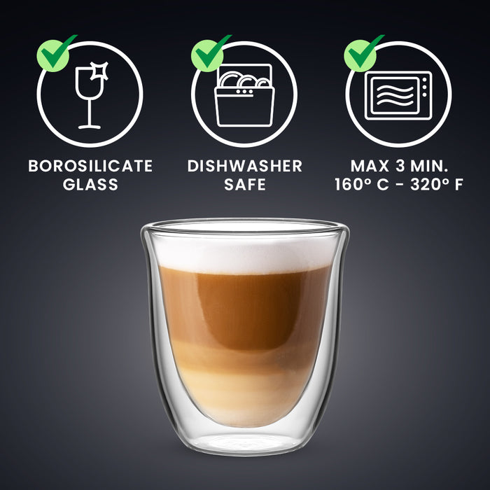 Bialetti Firenze dubbelwandige glazen - 2-delig - 200ml