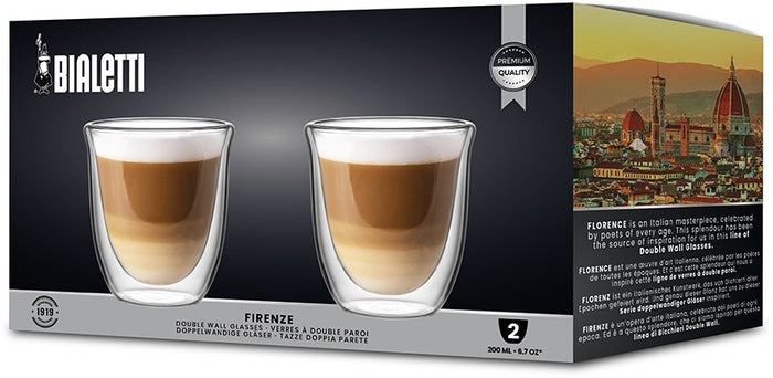 Bialetti Firenze dubbelwandige glazen - 2-delig - 200ml