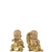 J-Line figuur Monnik - polyresin - goud - 2 stuks