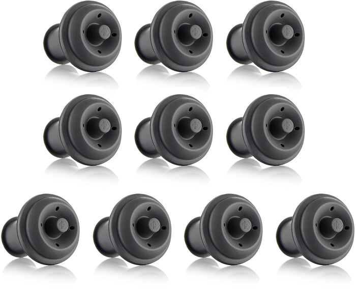 Vacu Vin Vacuum Wine Stopper Grey (10 pcs), Bag
