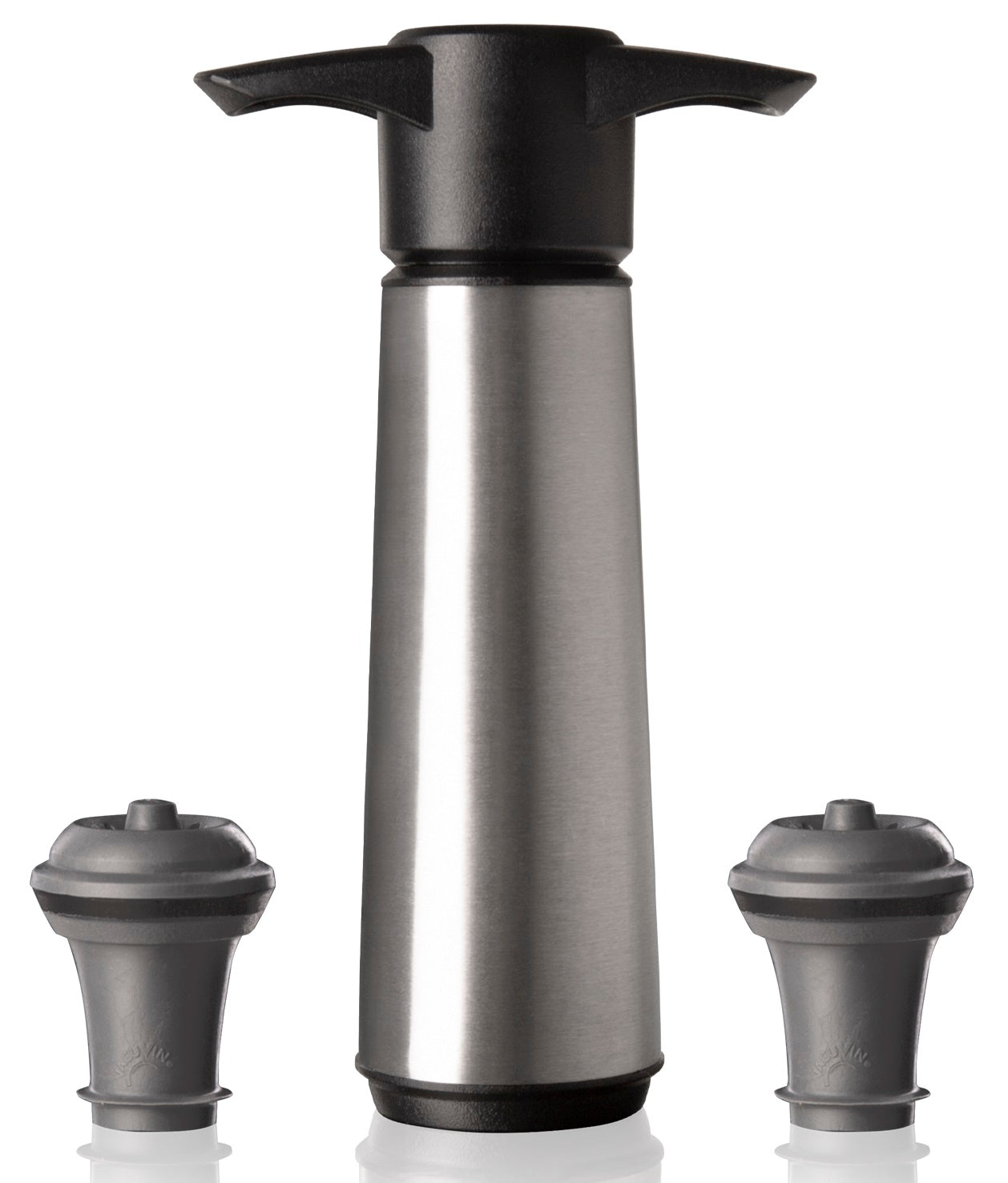 Vacu Vin Wijnpomp RVS (1 pomp, 2 doppen), doos