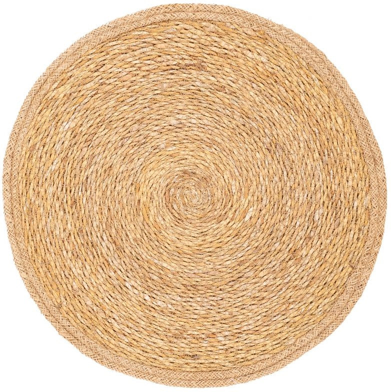 Mesapiu Placemat Seagrass & Jute - Rond - Set van 6