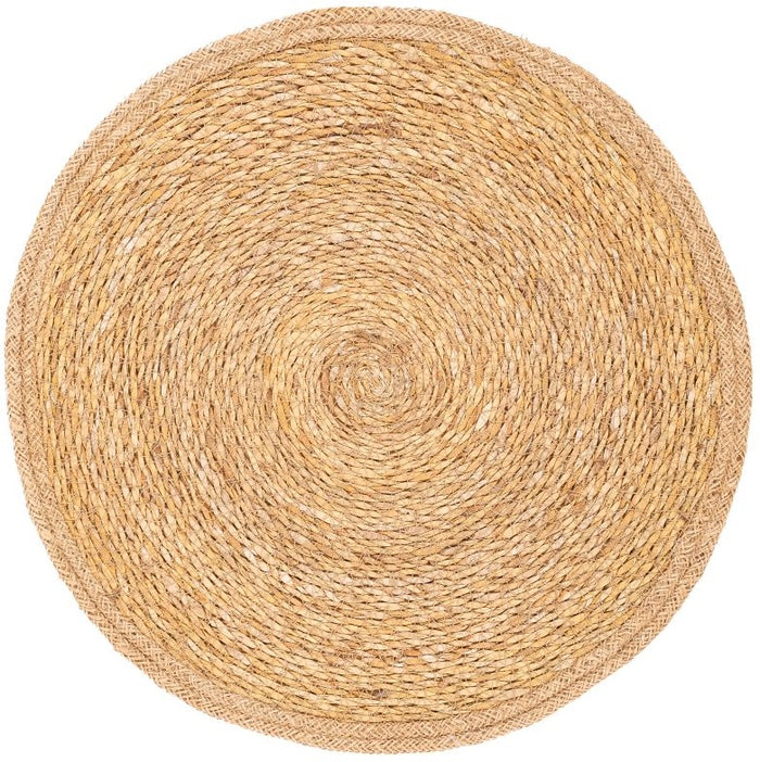 Mesapiu Placemat Seagrass & Jute - Rond - Set van 6