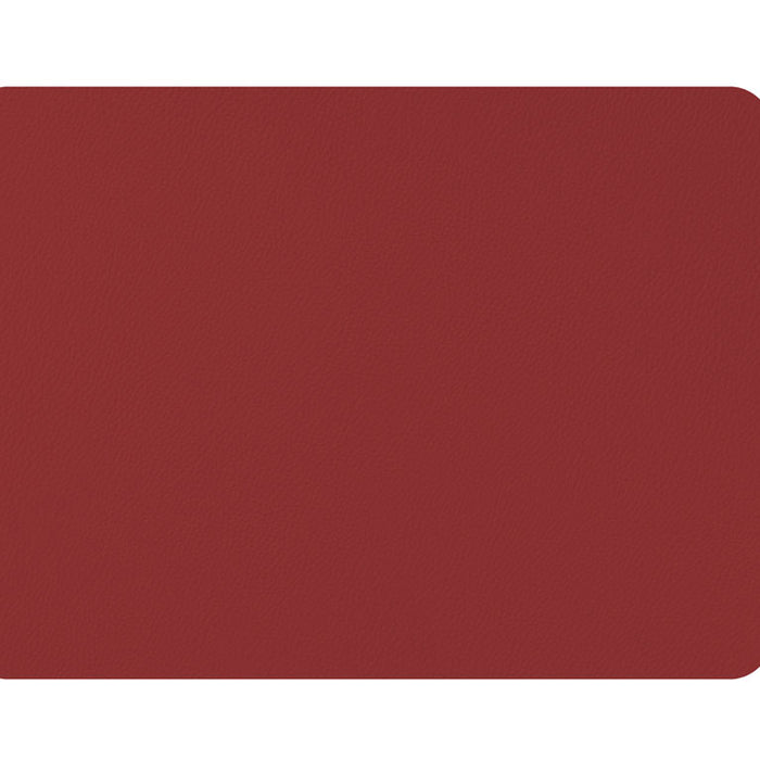 Mesapiu Placemat lederlook - Rechthoek - Rood - Set van 6