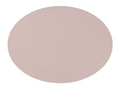 Mesapiu Placemat lederlook - Ovaal - Roze - set van 6