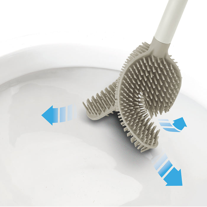 Joseph Joseph Flex 360 Toiletborstel met Houder - Ecru