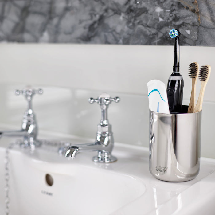Joseph Joseph EasyStore Luxe Tandenborstelhouder S - RVS