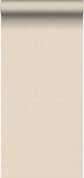 ESTAhome behang linnenstructuur zand beige - 53 cm x 10,05 m - 139545